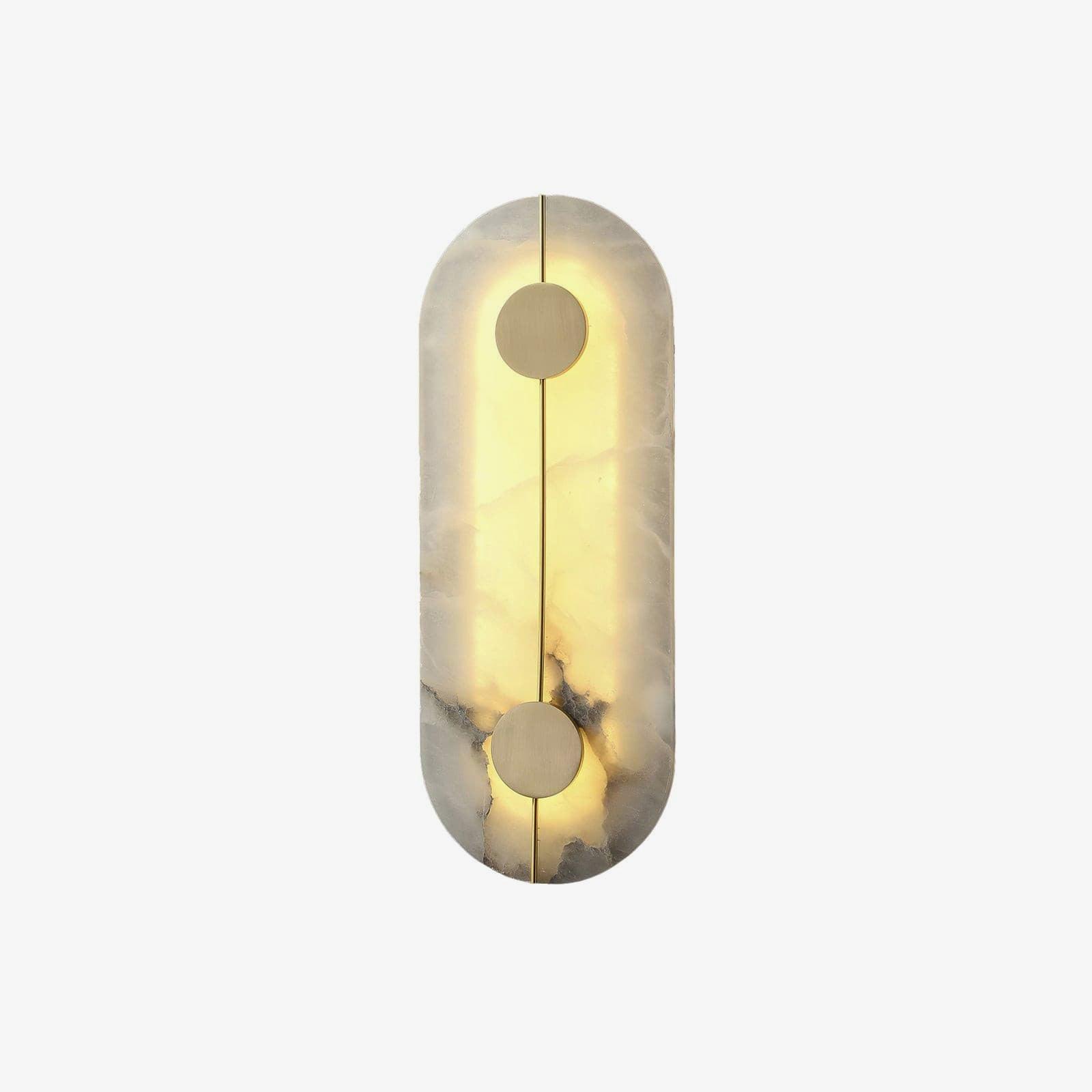 Elegant Alabaster Wall Lamp - Handcrafted Vintage Sconce for Living Room, Bedroom & Hallway Lighting | Dimmable LED Light Fixture