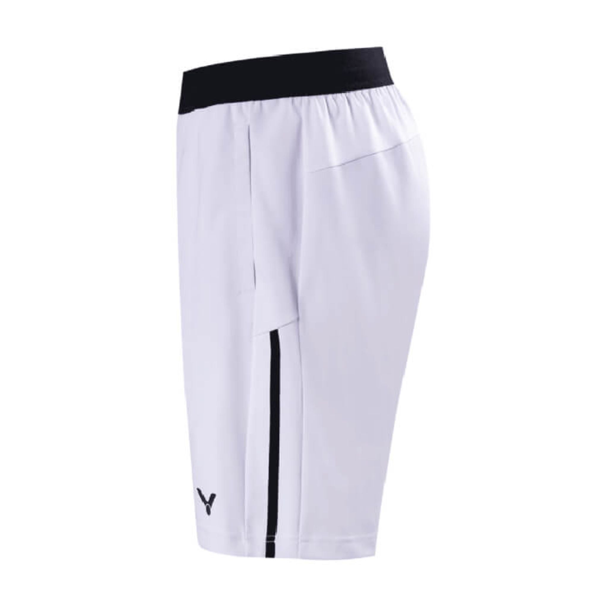 Victor R 30200A Men's Athletic Running Shorts - Breathable Quick-Dry Workout Shorts with Pockets [White] - Perfect for Gym, Jogging & Outdoor Sports