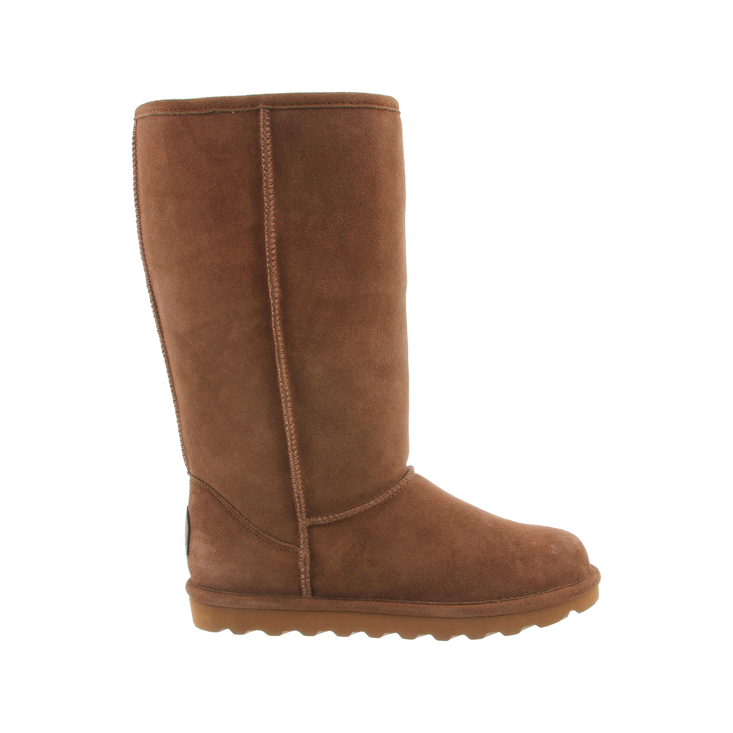 BEARPAW Women's Elle Tall Wide Winter Boots - Classic Suede Slip-On Ankle Boots in Multiple Colors | Comfortable Warm Snow Boots for Women | Perfect for Casual Outfits, Winter Hiking & Cold Weather