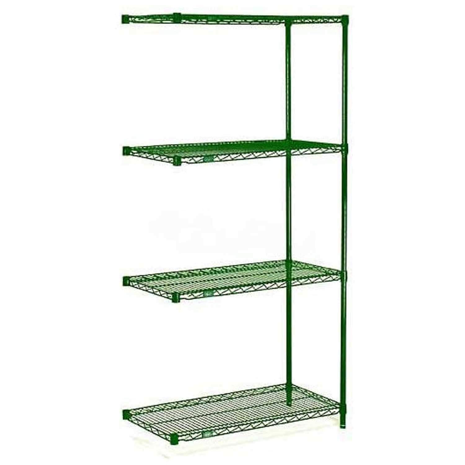 Nexel 5 Tier Wire Shelving Add-On Unit, 24