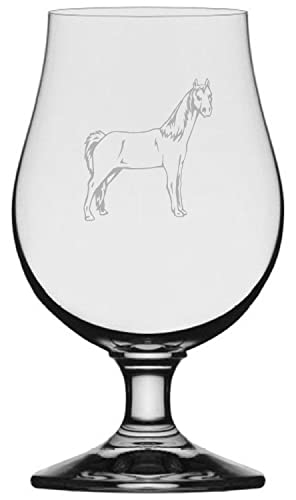 Tennessee Walking Horse Beer Glass - 13.25oz Etched Iona Pint for Home Bar & Gifts
