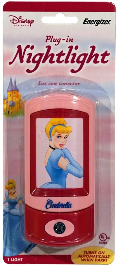Princess Plug-In Night Light for Kids - Cute & Safe LED Nightlight for Bedroom, Nursery, Hallway - Perfect for Girls' Room Decor & Nighttime Comfort