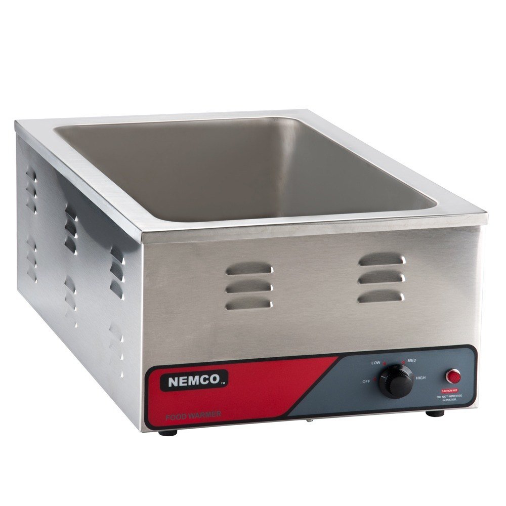 Nemco 6055A-CW Commercial Full-Size Electric Cooker and Food Warmer - Perfect for Restaurants, Catering & Buffet Service