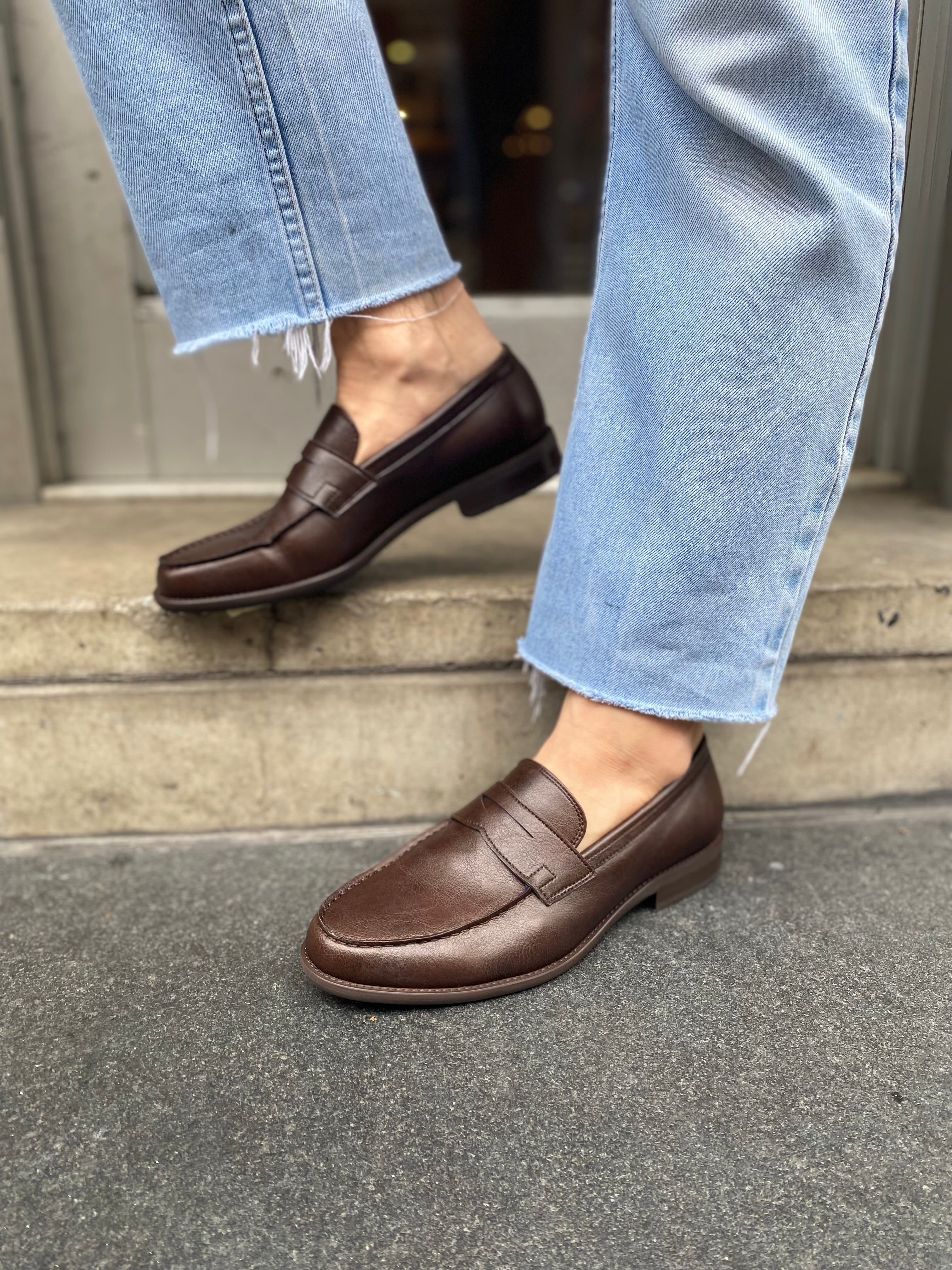 Premium Novacas Brown Anthony Loafers for Men - Comfortable & Stylish Slip-On Shoes for Business, Casual & Office Wear