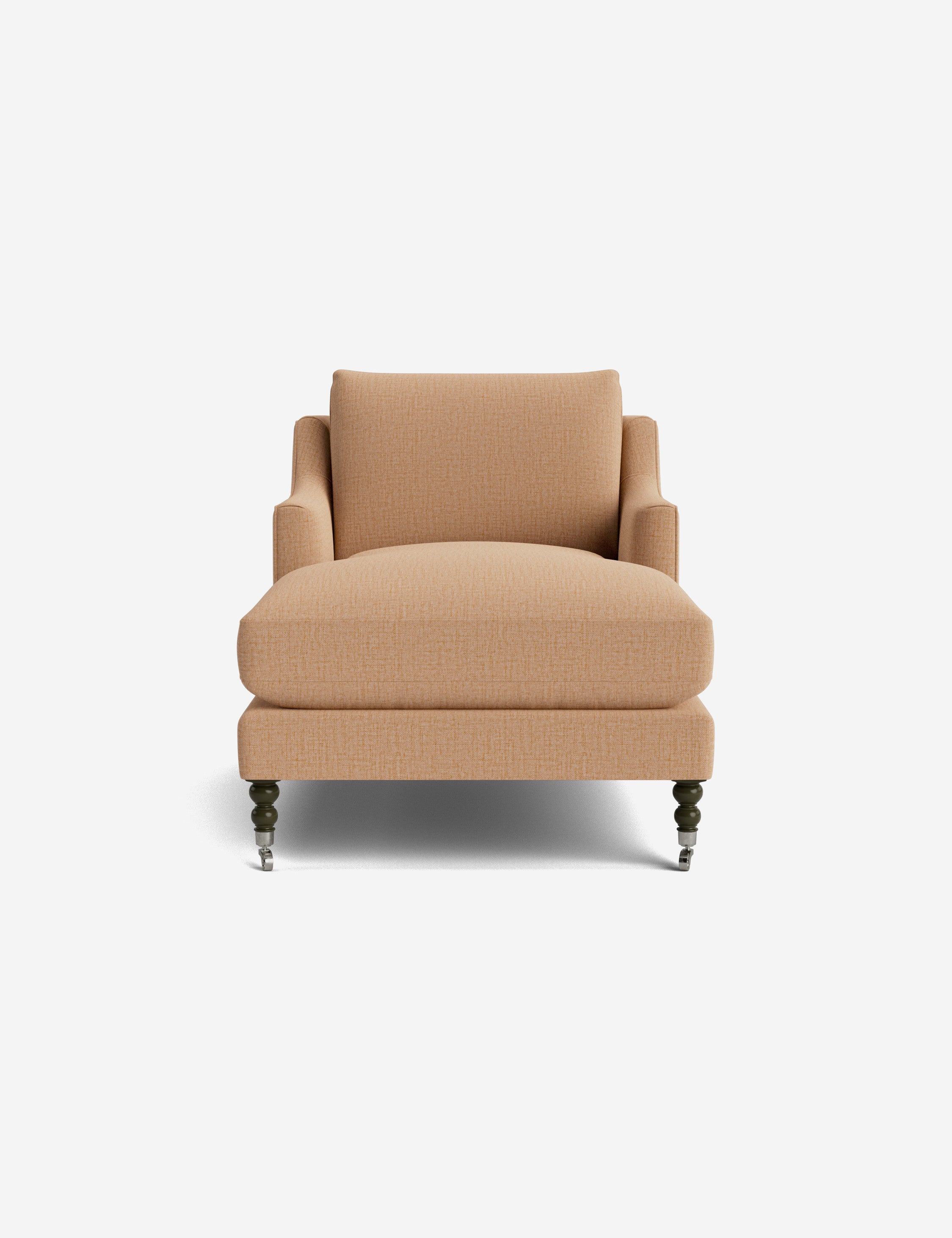 Fabienne Chaise Lounge Chair - Modern Accent Chair for Living Room, Bedroom & Office - Stylish Upholstered Armchair with Wooden Legs - Perfect for Relaxing, Reading & Decorating