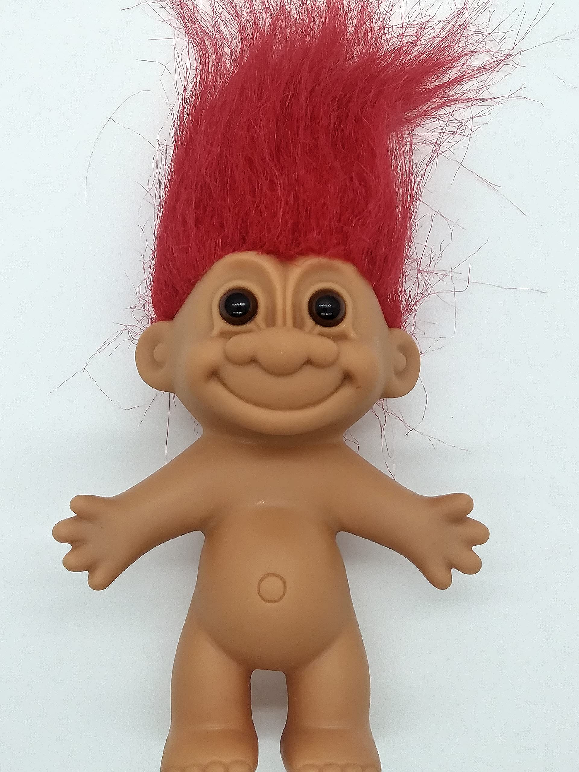 5 Inch Red Hair Troll Doll - Cute Collectible Toy for Kids, Party Favors & Home Decor | Perfect for Gifts, Birthday Parties & Nursery Decorations