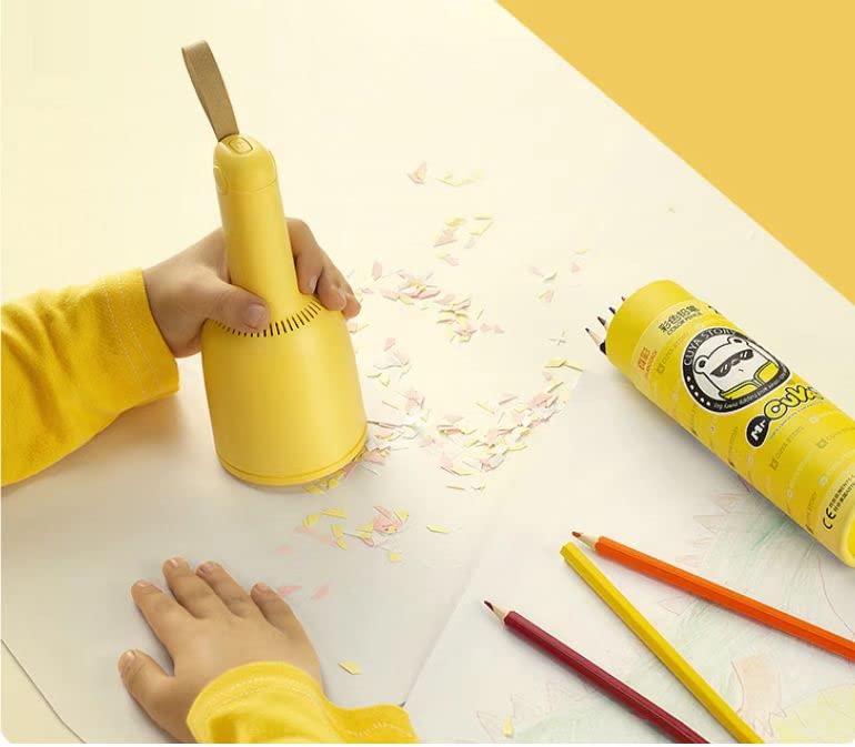 Mini Handheld Cordless Vacuum Cleaner - USB Rechargeable for Home & Car Cleaning - Portable & Lightweight - Ideal for Pet Hair, Dust, and Small Debris - Yellow