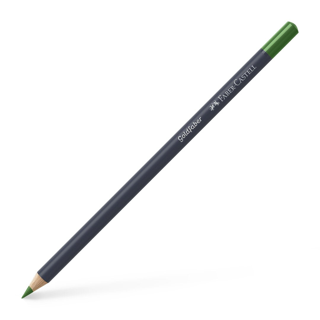 Faber-Castell Goldfaber 12-Color Pencil Set #266 Permanent Green - Premium Artist Drawing Pencils for Sketching, Coloring & Professional Artwork
