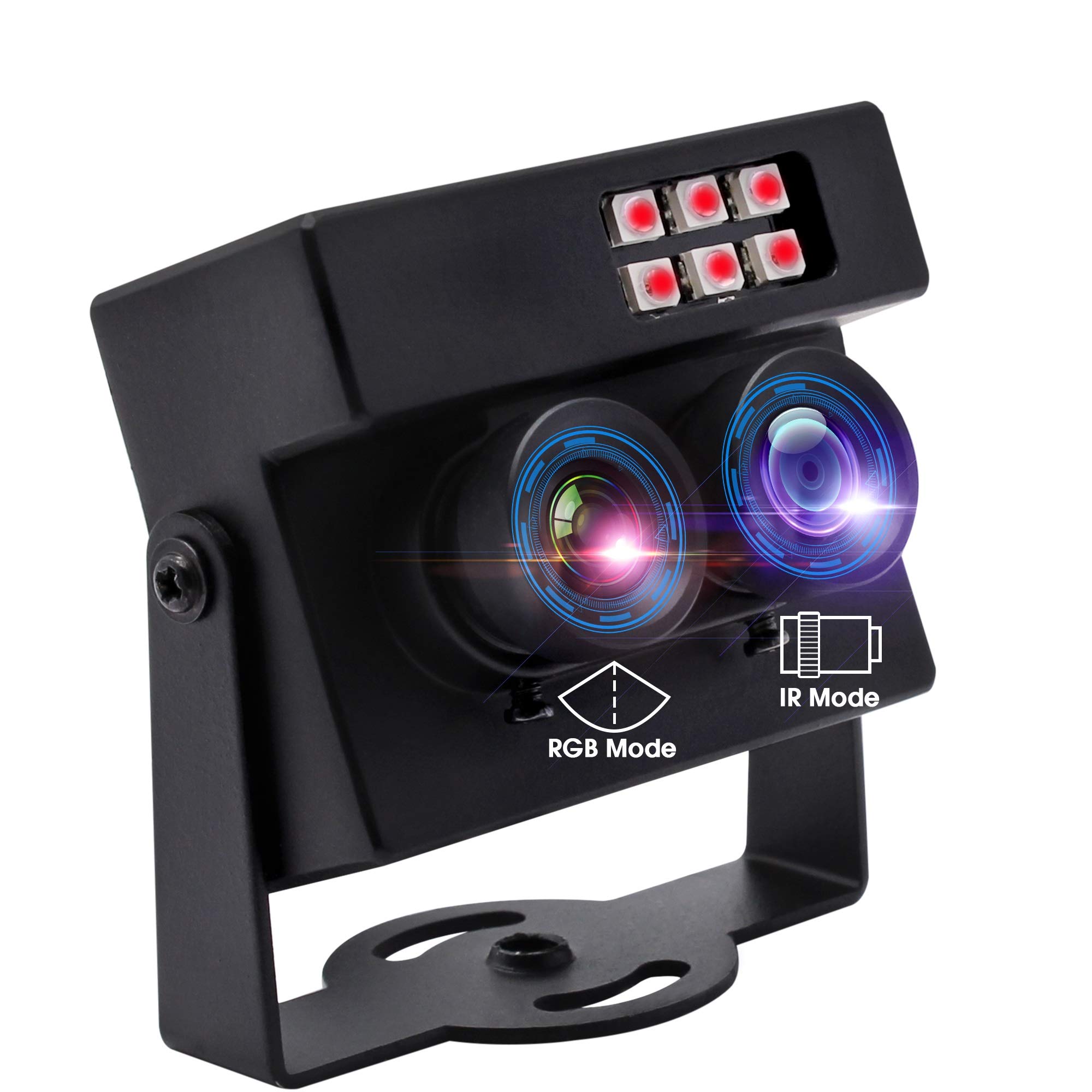 WDR Dual Lens 1080P HD Webcam with Aptina AR0230 Sensor - USB Plug & Play Camera for Face Recognition & Biopsy Detection | No Distortion Lens, IR Night Vision, Wide Compatibility | Ideal for Video Conferencing, Security Monitoring & Medical Imaging