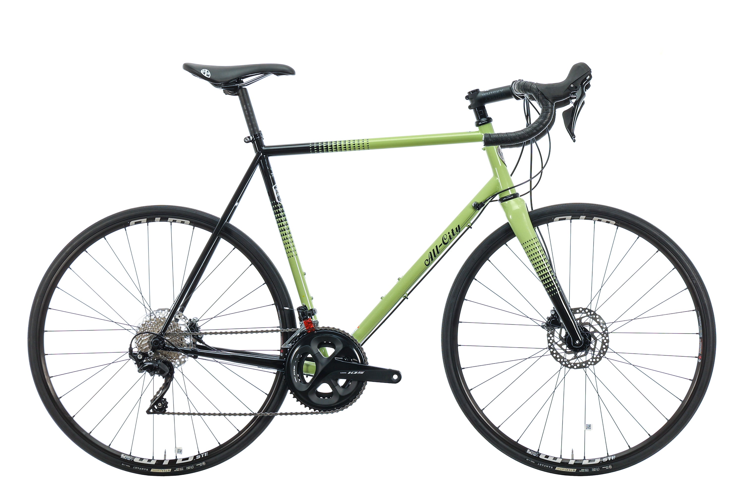2023 All City Zig Zag 105 Road Bike - 58cm Lightweight Aluminum Frame for Commuting & Fitness Cycling | Perfect for Urban Rides & Long-Distance Touring
