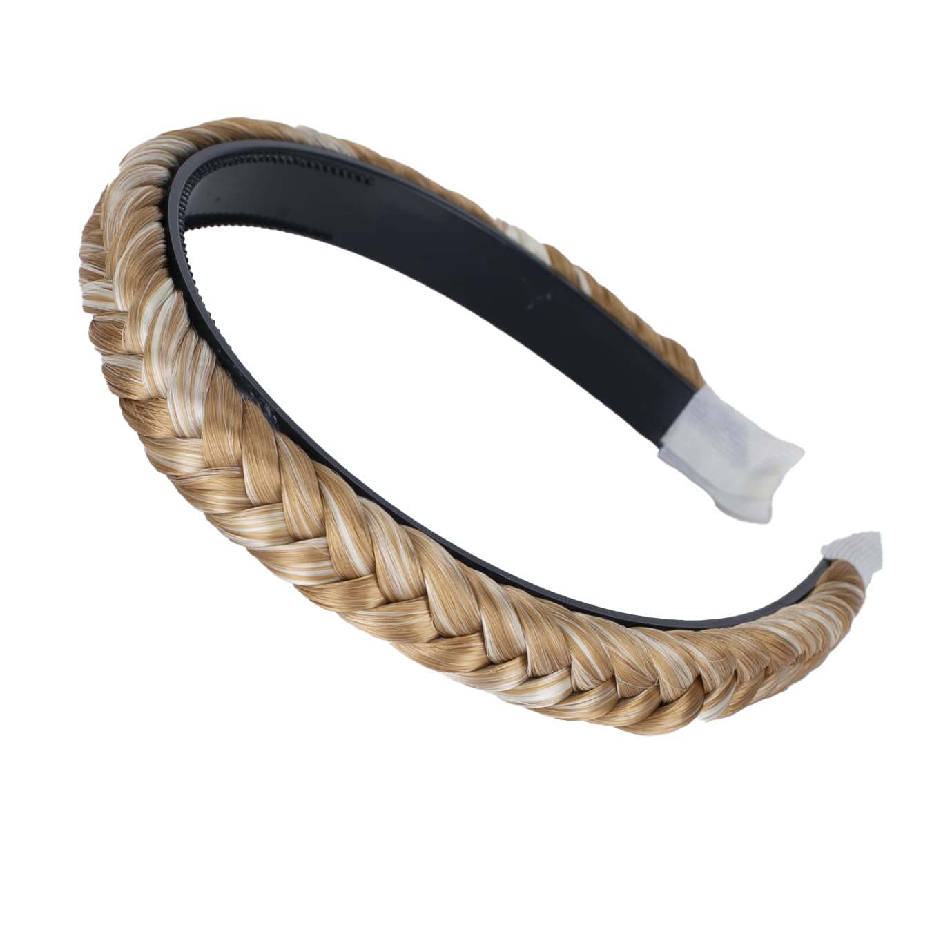 CAISHA Braided Ponytail Headband - Blonde Mix Hair Accessory for Women