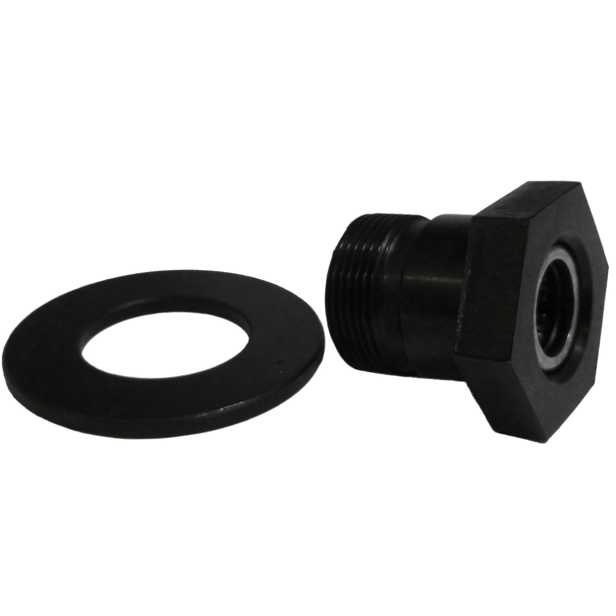 36mm Chromoly Gland Nut and Washer Kit - High Strength Automotive & Industrial Fastener Set for Hydraulic Systems, Machinery Repair, and Heavy Equipment Maintenance
