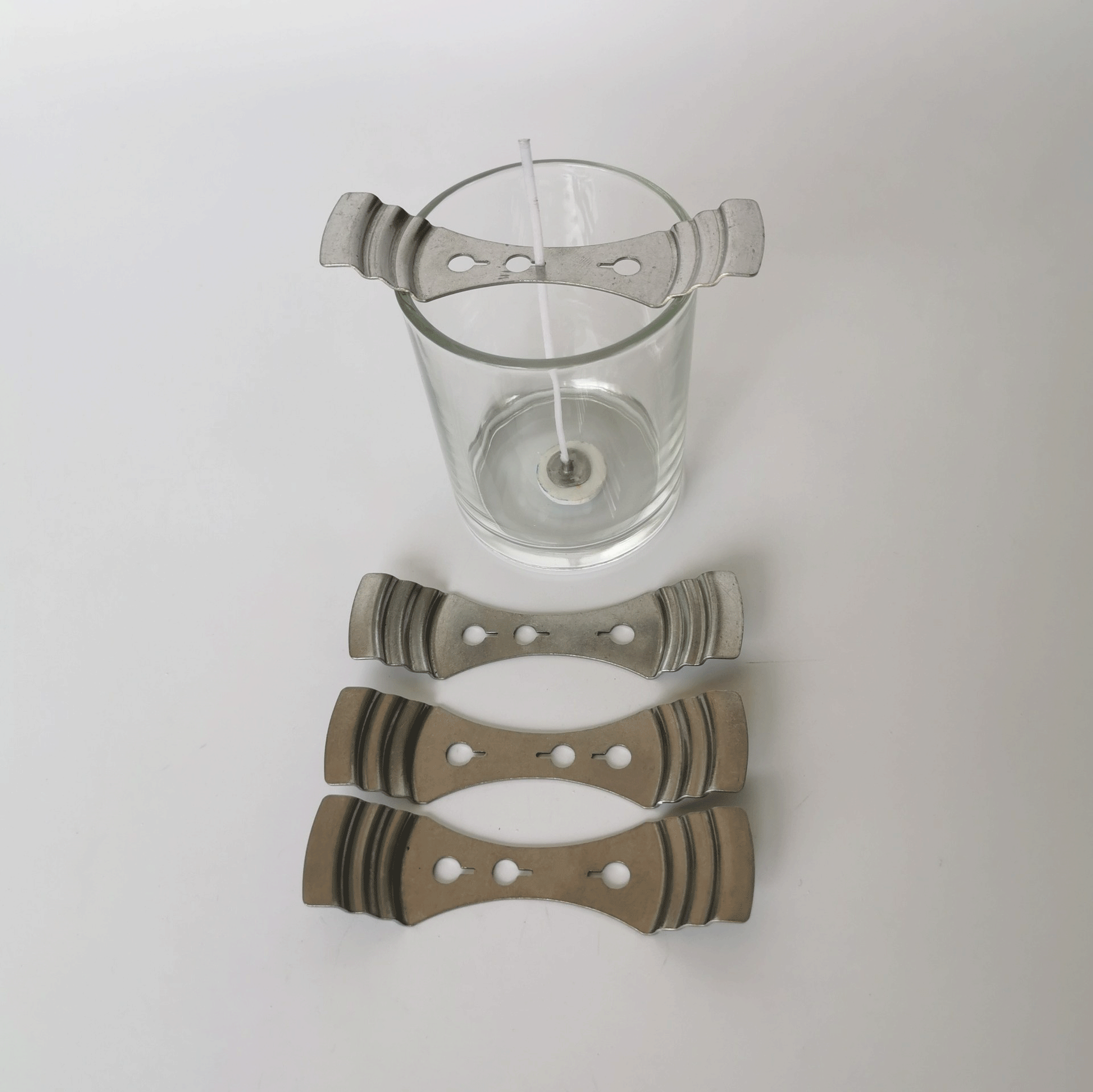 Premium Stainless Steel Centering Wick Holders for Candle Making - Heavy Duty Metal Wick Clips & Stands - Perfect for DIY Soy Wax, Beeswax, and Paraffin Candles at Home or Workshop