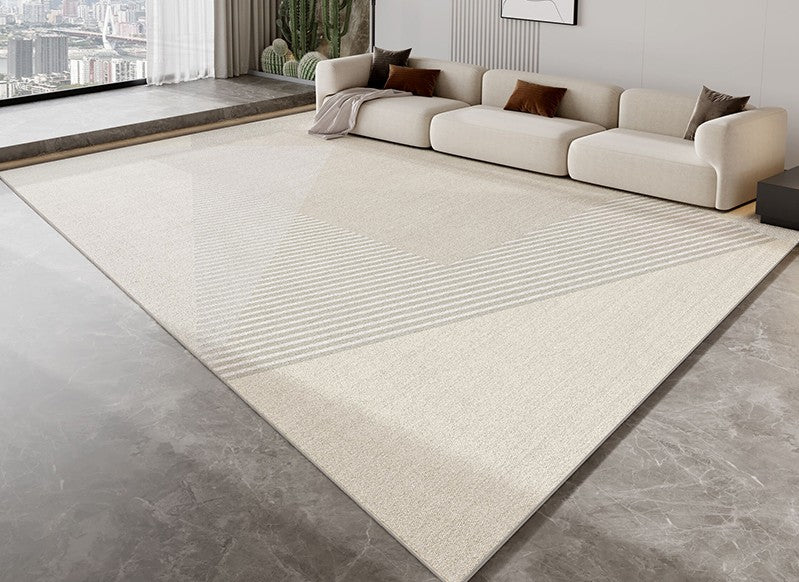 Abstract Modern Rugs for Dining Room & Bedroom - Large Contemporary Area Rug with Living Room Placement Ideas - Perfect for Home Decor & Interior Design