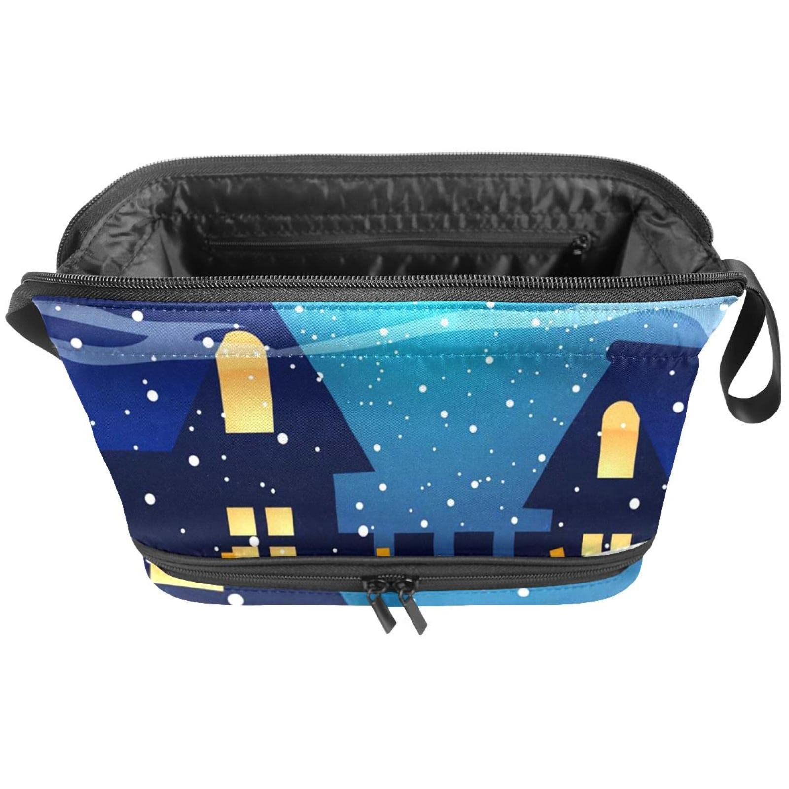 Large Makeup Bag for Travel - Waterproof Cosmetic Organizer with Moon & Stars Design, Women's Toiletry Bag for Daily Use & Vacation (Perfect for Makeup Storage, Gym Essentials & Weekend Getaways)