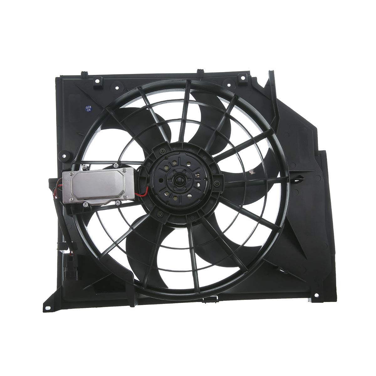 BMW E46 Cooling Fan Assembly Replacement for 320i 325Ci 325xi 330Ci 330xi - Manual Transmission Only | High-Performance Engine Cooling Solution for Summer Driving & Heavy Traffic