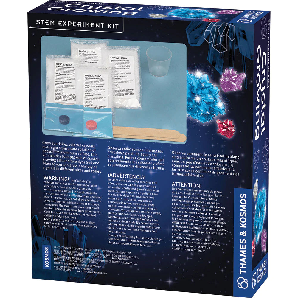 Premium Crystal Growing Kit for Kids & Adults - DIY Science Experiment with Fast Growing Crystals - Fun Educational STEM Activity for Home & Classroom