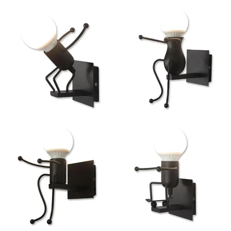 Modern Wall Lights for Kids Room - Creative Little Man Design, LED Night Light for Bedroom, Nursery, Playroom - Perfect for Bedtime & Decor