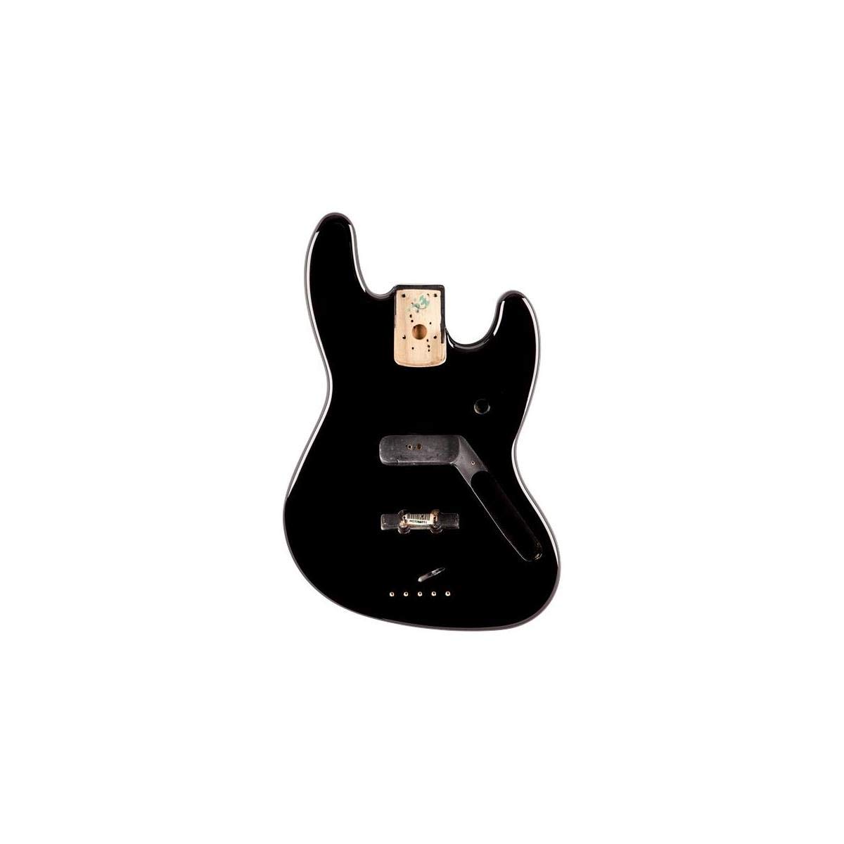 Fender Standard Series Jazz Bass Guitar Body - Alder Wood, Gloss Black Finish for Professional Musicians & DIY Luthiers | Perfect for Custom Bass Builds & Upgrades