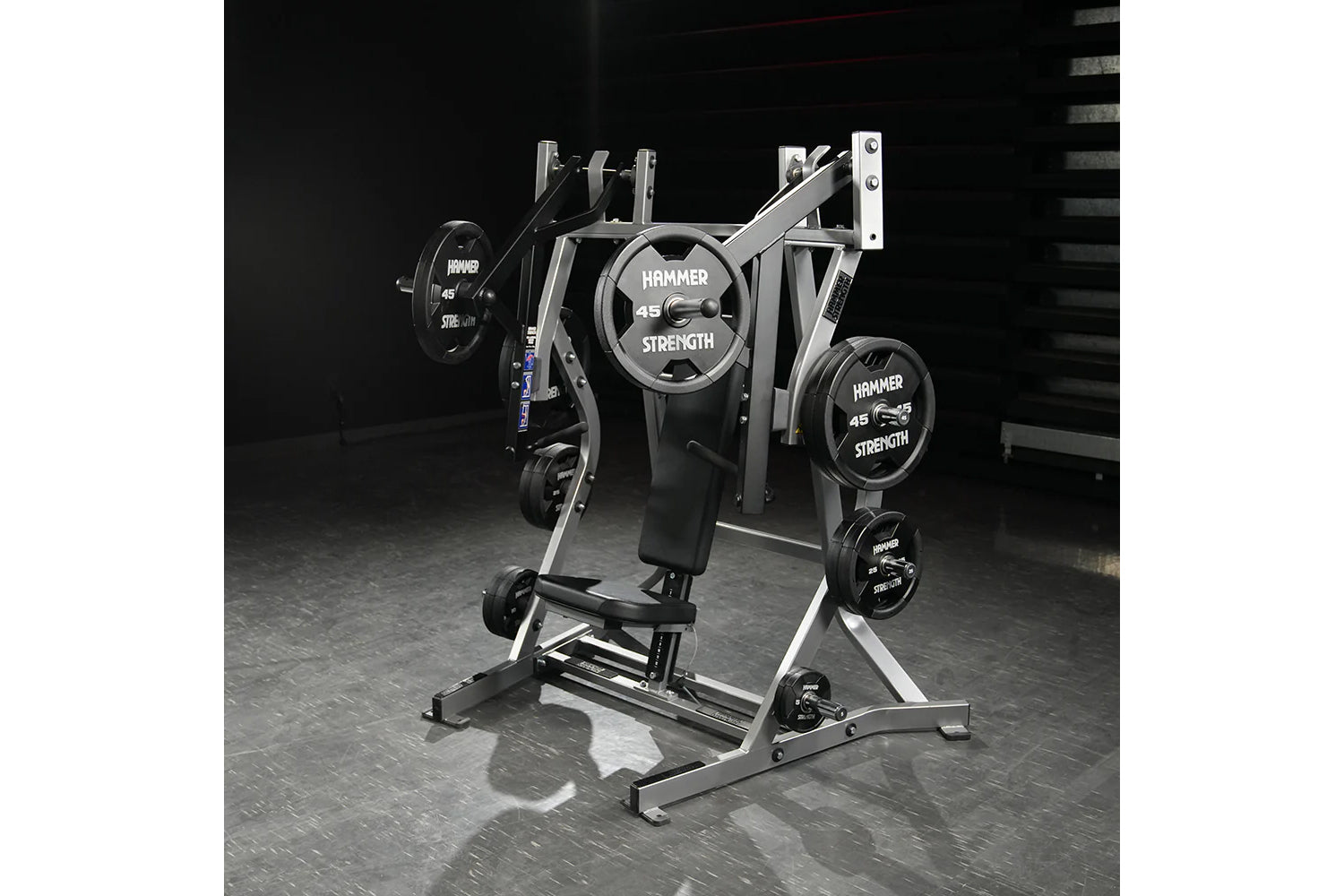 Hammer Strength Plate Loaded Iso-Lateral Bench Press - Commercial Gym Equipment for Home & Professional Strength Training