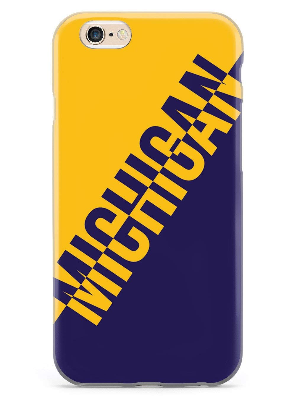 Premium 3D Textured Protective Phone Case for Apple iPhone 6 Plus/6s Plus - Michigan State Pride Design - Durable Shockproof Cover - Perfect for Daily Use, Travel & Sports