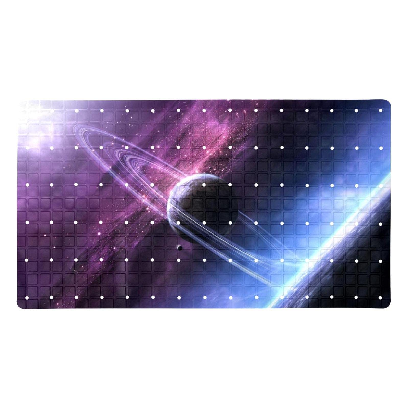 Non-Slip Bathroom Rug - 14.7x26.9 Inch Absorbent Shower Mat with Glowing Stars Design for Bathroom, Living Room & Spa | Soft Floor Carpet for Home Decor, Shower Safety & Cozy Comfort