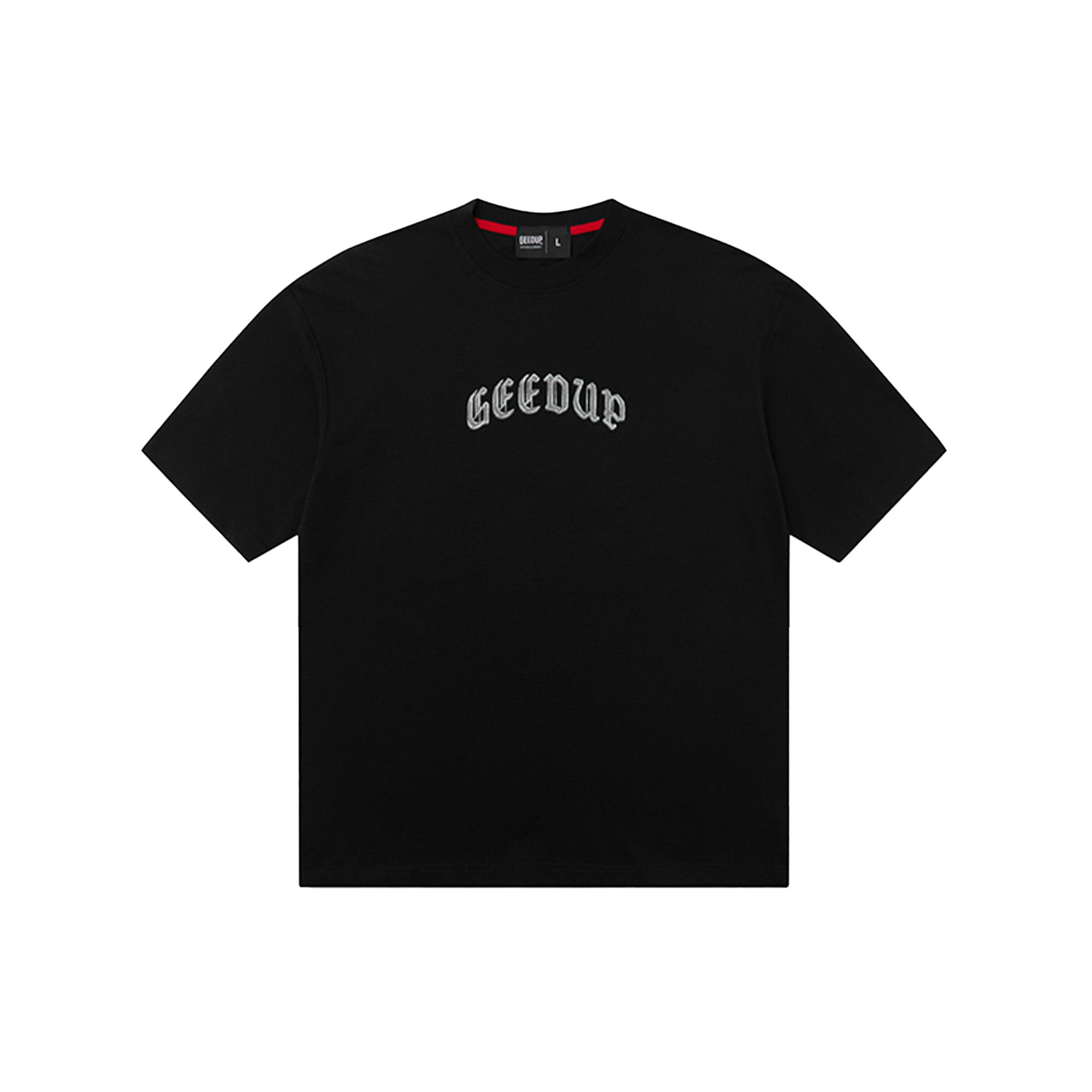 Geedup Chrome Logo T-Shirt for Men - Black Graphic Tee 2024 | Streetwear Fashion, Casual Wear & Urban Outfits