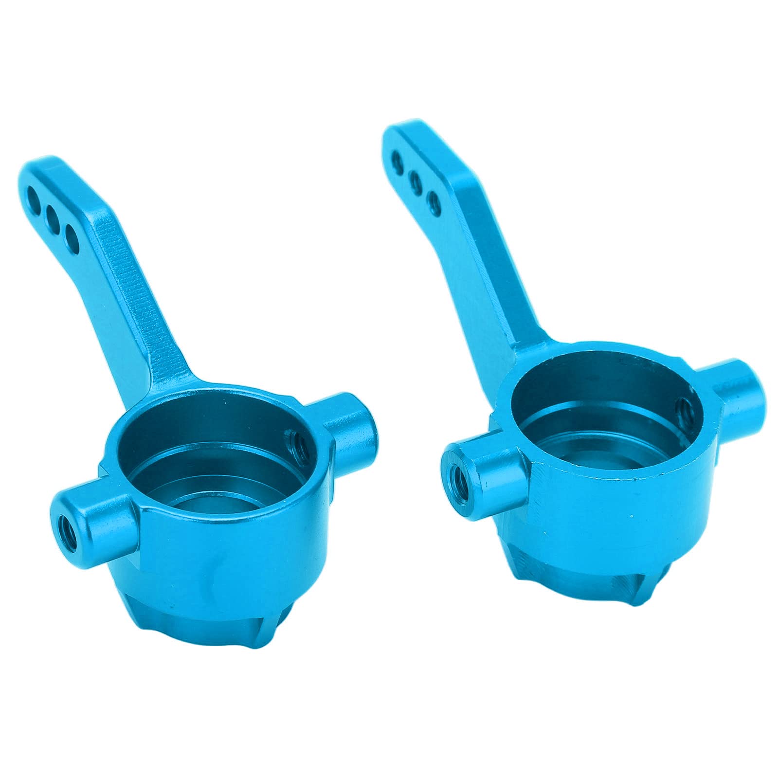 Anodized Aluminum Steering Cups for ARRMA Typhon Big Rock Senton - Durable RC Car Parts for Off-Road Bashing & Racing (Blue)