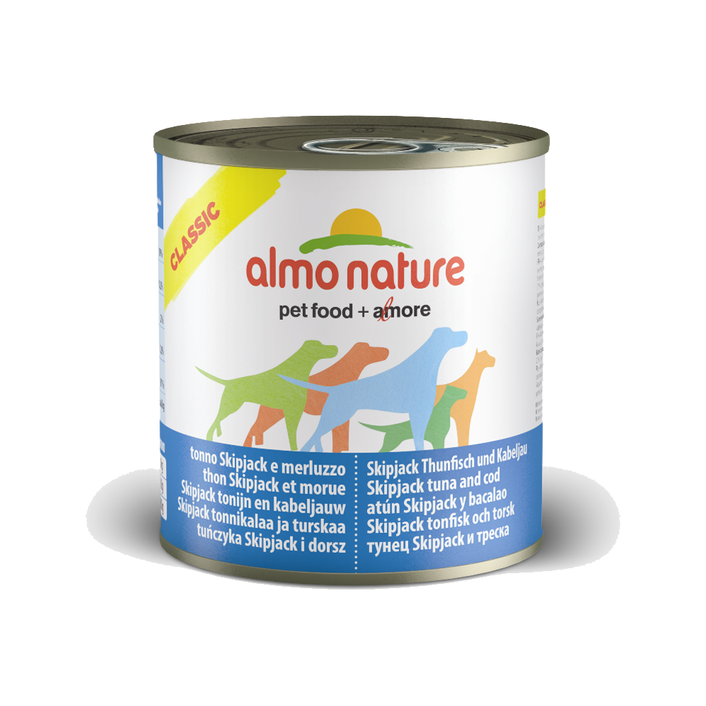 Premium Natural Skipjack Tuna & Cod Dog Food Cans - Grain-Free, High Protein Wet Food for Dogs - Perfect for Mealtime, Training Treats & Senior Dog Nutrition