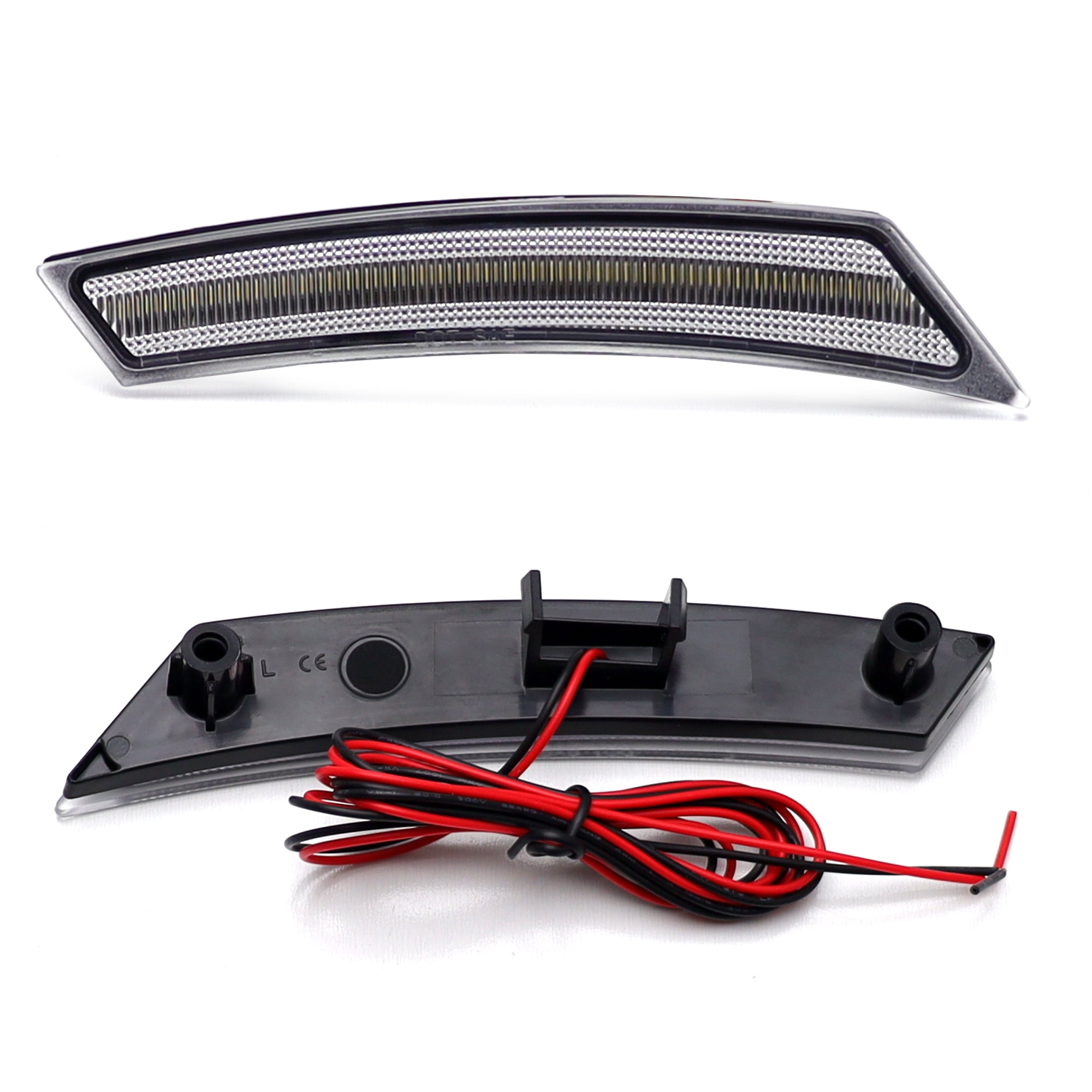 Clear Lens White Full LED Front Side Marker Light Kit for Nissan 2022+ Frontier - Upgrade Your Truck's Style & Visibility for Night Driving & Off-Road Adventures