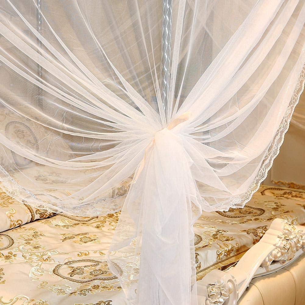 Luxury Princess 4-Poster Bed Canopy with Netting - 150x200x200cm Elegant Bed Curtain for Girls' Room Decor | Perfect for Kids Bedroom, Nursery, and Fantasy Themed Sleepovers
