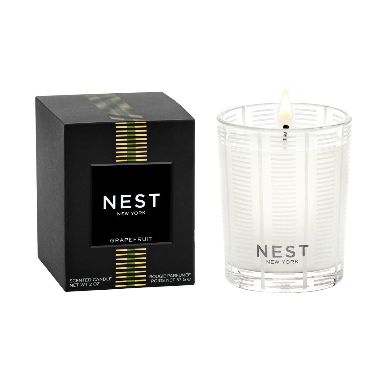 Refreshing Grapefruit Scented Soy Candle - Natural Aromatherapy for Home, Office & Relaxation - Perfect for Stress Relief & Mood Boosting