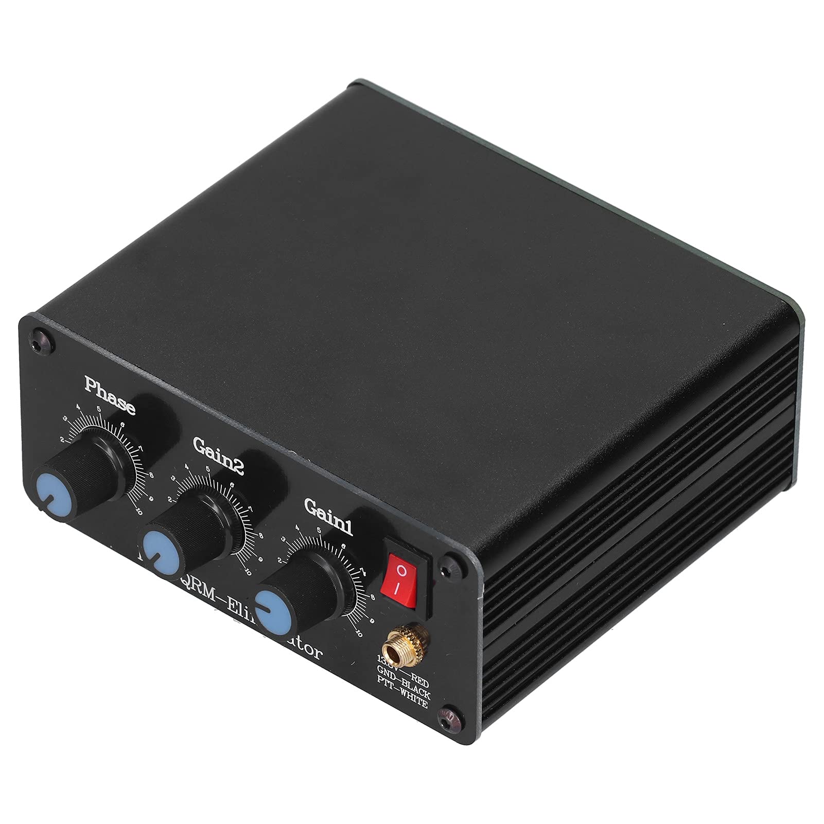 GOTOTOP Aluminum Alloy Adjustable QRM Eliminator - 3 Phase Signal Eraser with 1-30 MHz Knob for Industrial RF Interference Reduction | Perfect for Ham Radio, Broadcast Stations & Electronics Workshops