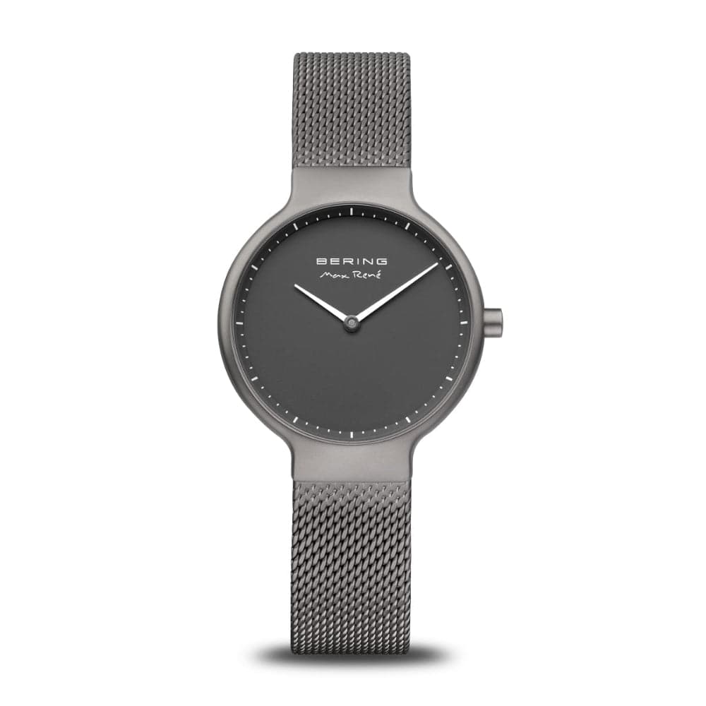 Bering Max Rene Black Dial Men's Watch with Mesh Strap - Model 15531 377 - Perfect for Business, Casual & Formal Occasions