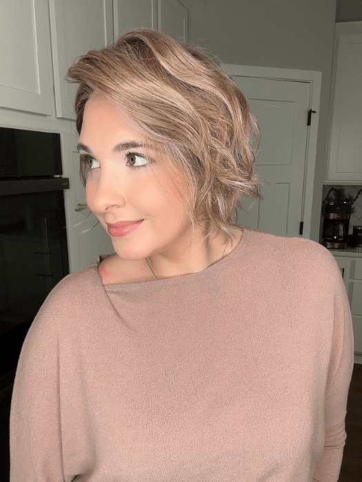 City Roast Synthetic Lace Front Wig with Mono Part - Natural Looking Human Hair Wig for Women | Perfect for Cosplay, Daily Wear & Special Occasions