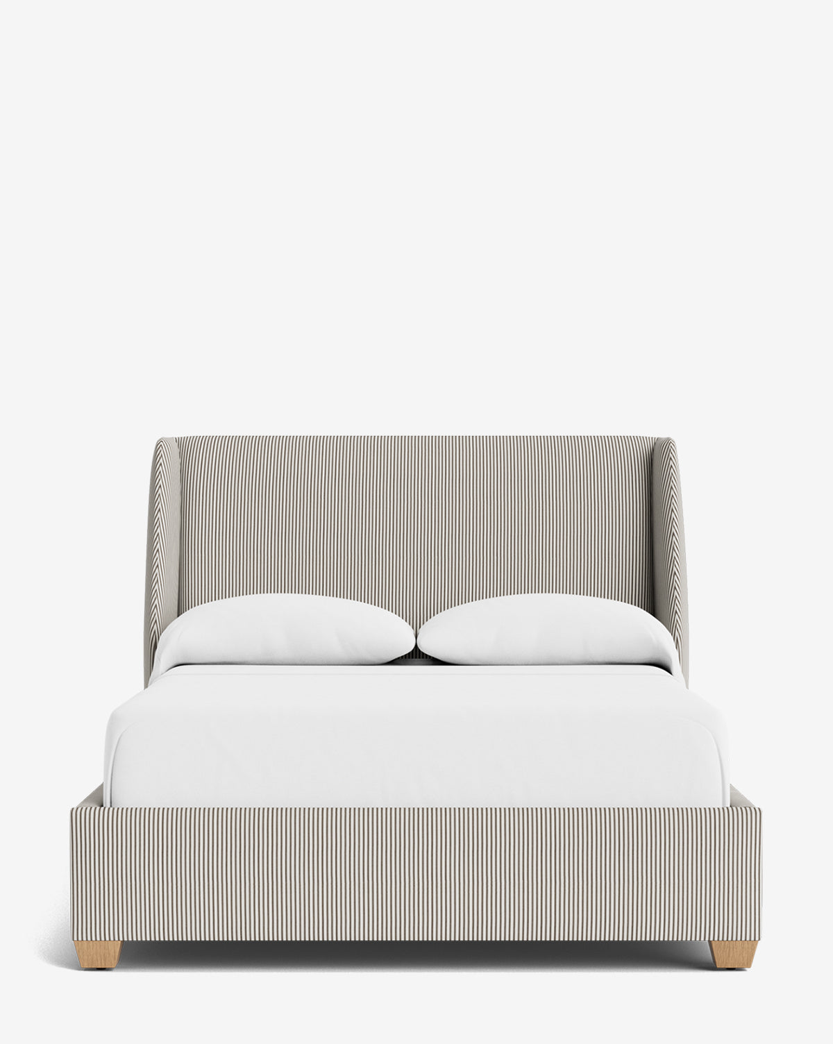 Walt Bed Low Headboard - Modern Minimalist Bed Frame for Small Spaces - Perfect for Apartments, Dorms & Guest Rooms