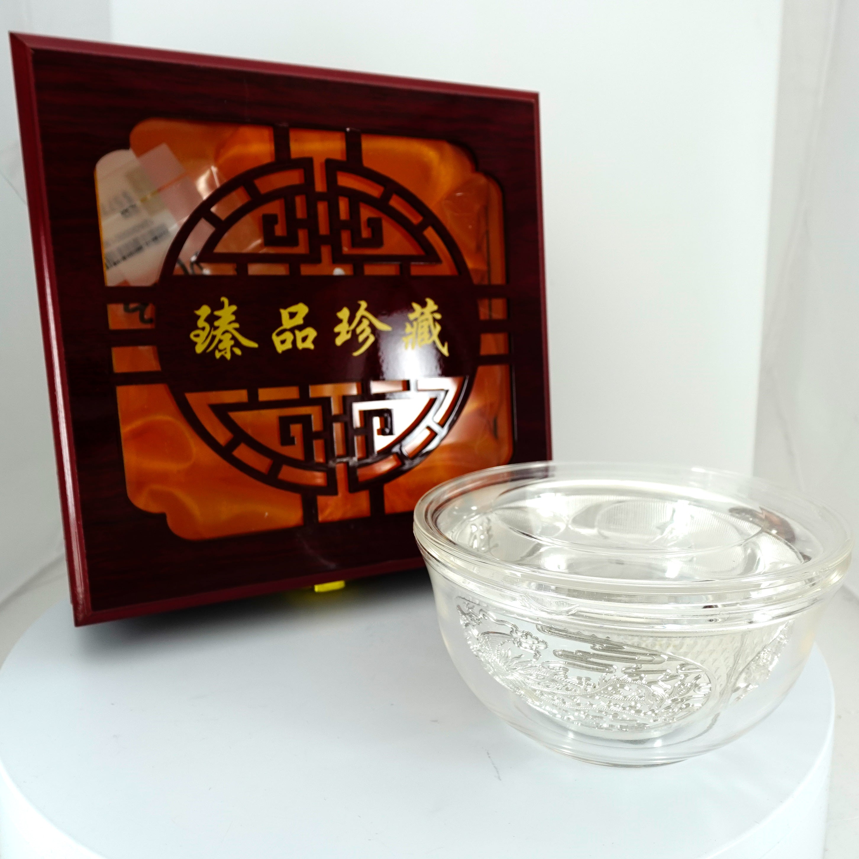 Premium Silver Dragon & Phoenix Bowls Set - Elegant Chinese Wedding Gift, Home Decor, Feng Shui Collection - Perfect for Wedding Favors, Housewarming, and Asian-Themed Parties