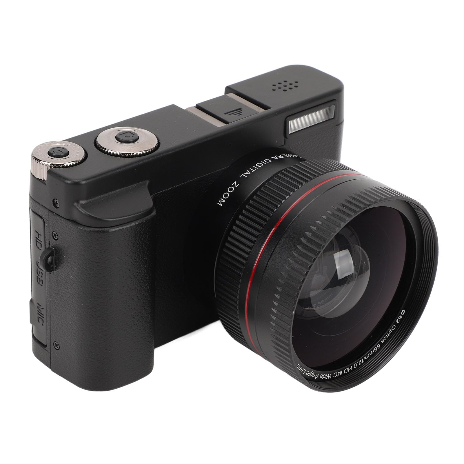 4K WiFi Vlogging Camera with Flip Screen - 48MP Digital Camera, 16X Zoom, Autofocus, Built-in Flash | Compact & Lightweight for Kids, Students, Teens | Perfect for Travel, YouTube, TikTok & Daily Vlogging
