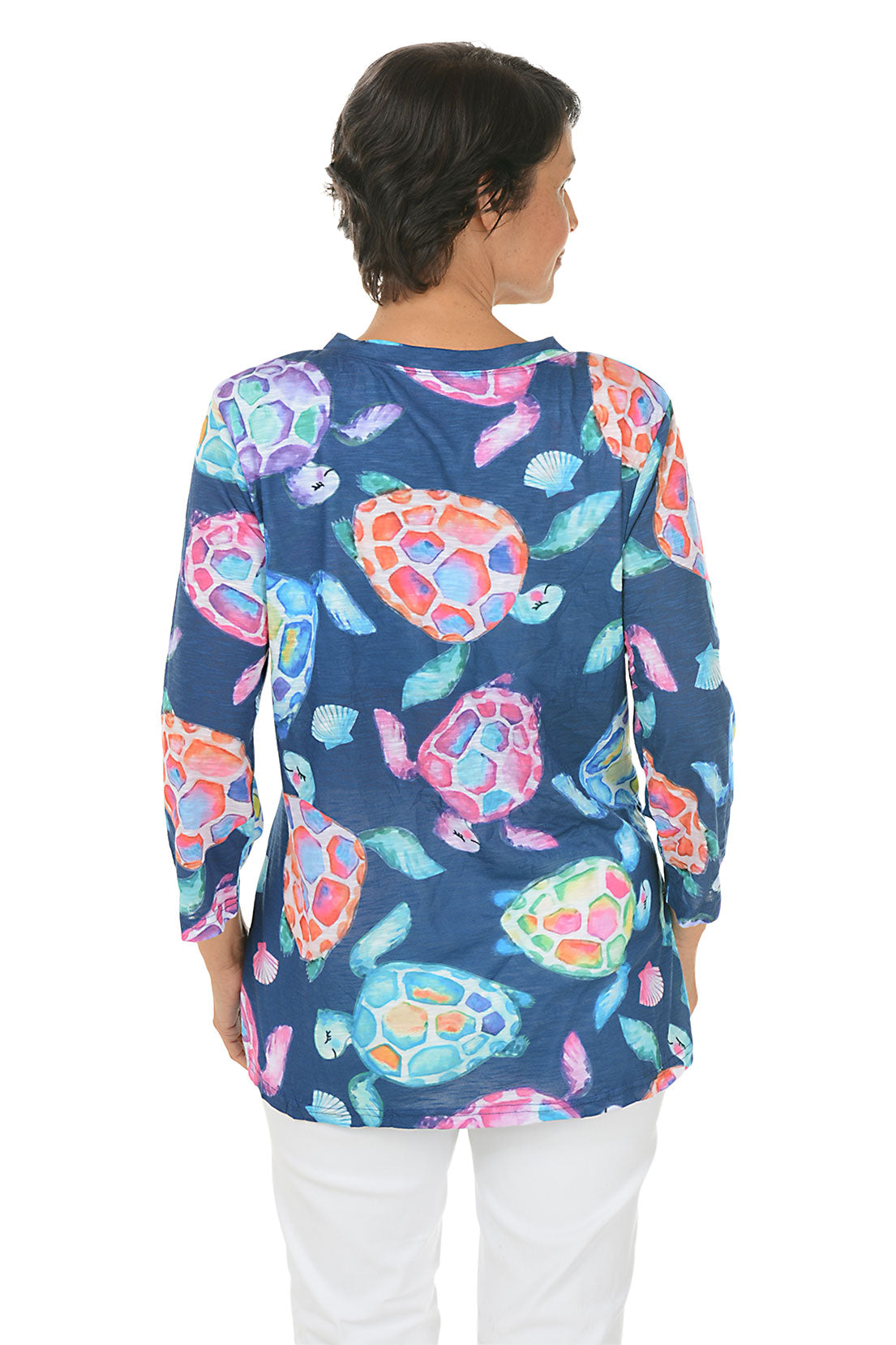 Stylish Women's Criss Cross Turtleneck Tunic Top - Fashionable Casual & Office Wear for Everyday Comfort