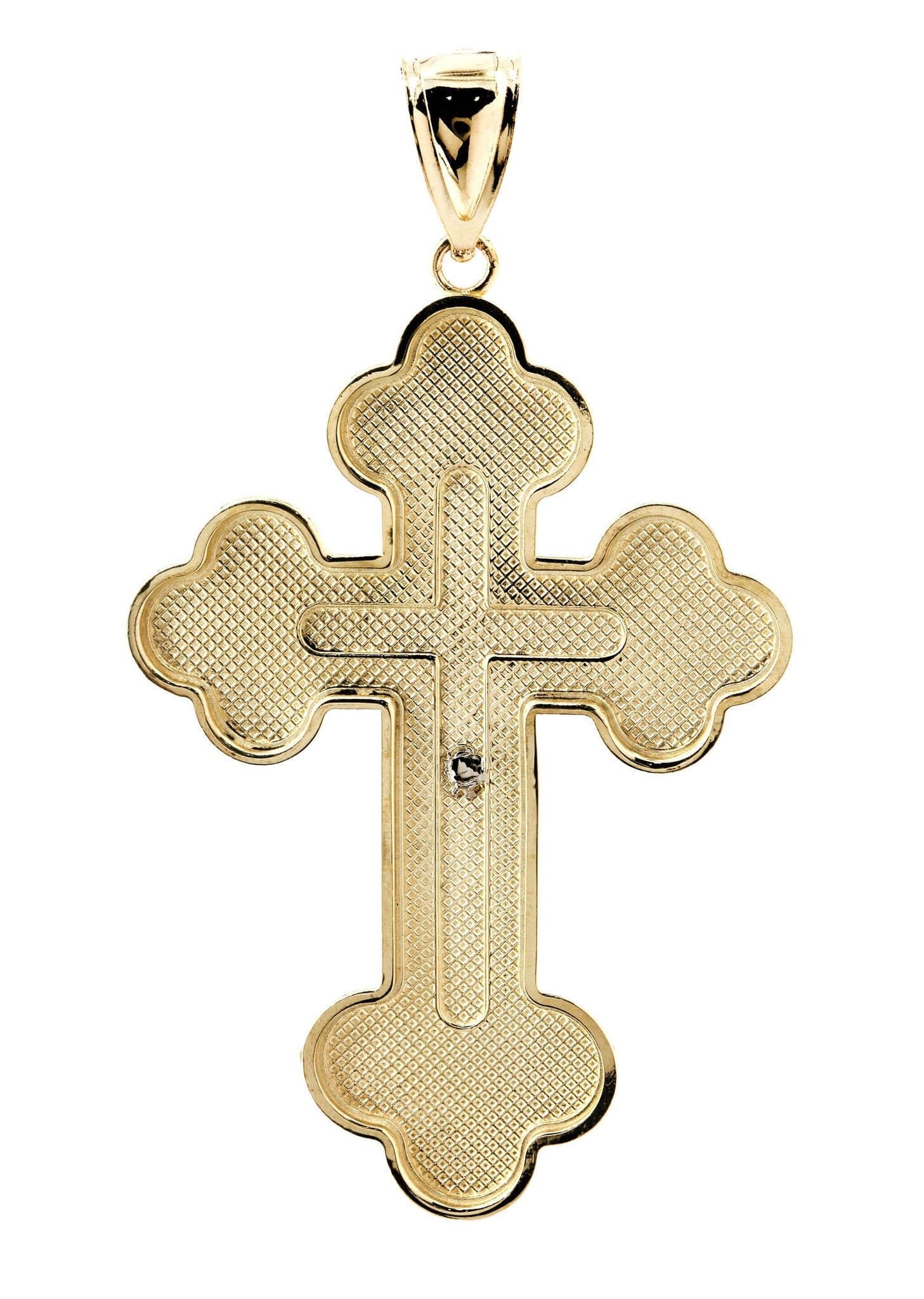 10K Gold Cross Pendant Necklace for Women & Men - 5.9 Grams Religious Jewelry for Baptism, First Communion & Everyday Wear