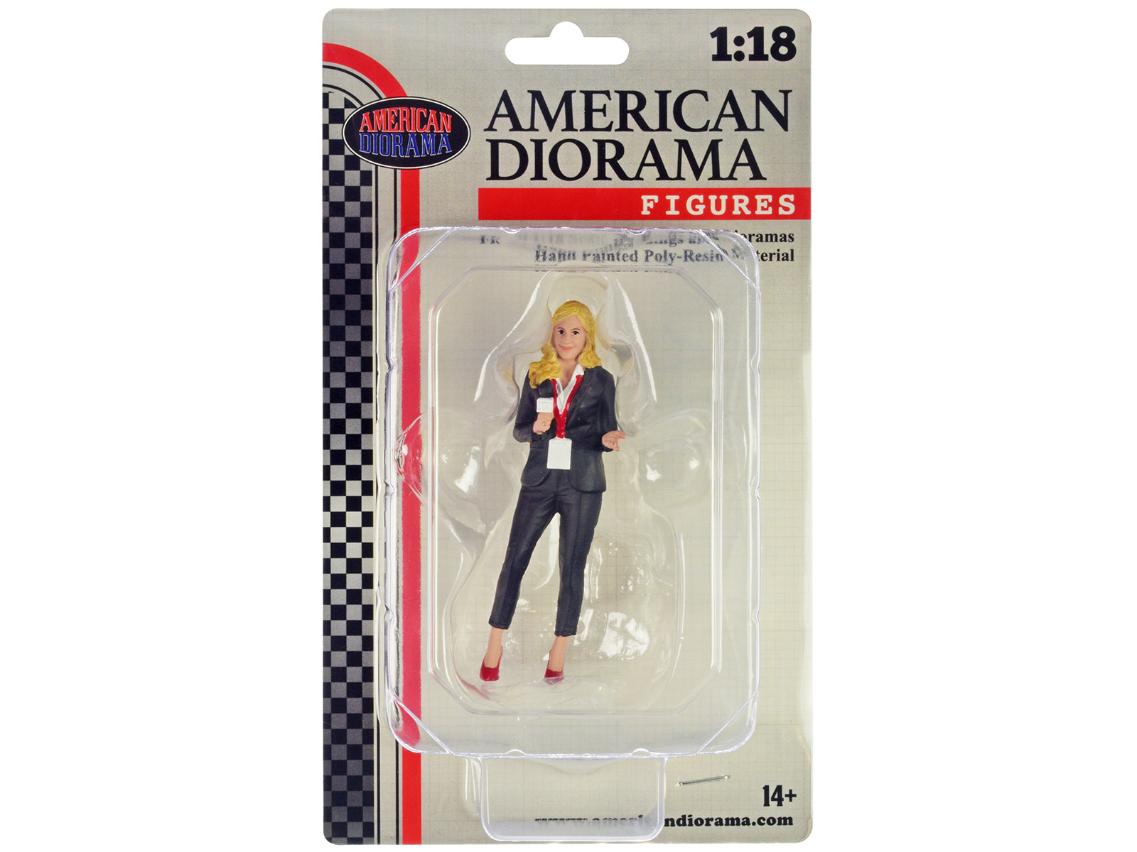 1/18 Scale Model Figures - On Air Figure 1 by American Diorama for Car Displays & Diorama Scenes