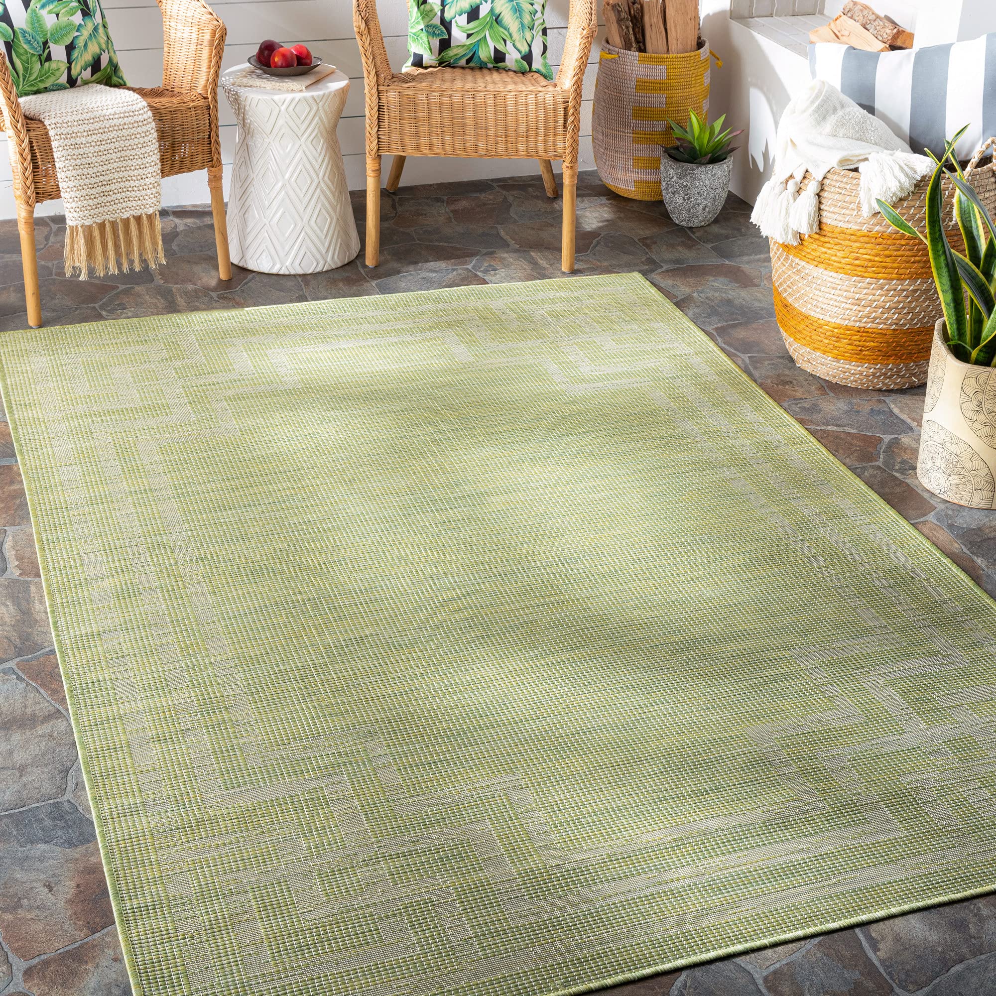 Fleet Outdoor Traditional Area Rug - Durable & Weather-Resistant for Patio, Deck, and Garden - Perfect for Outdoor Decor & Comfort