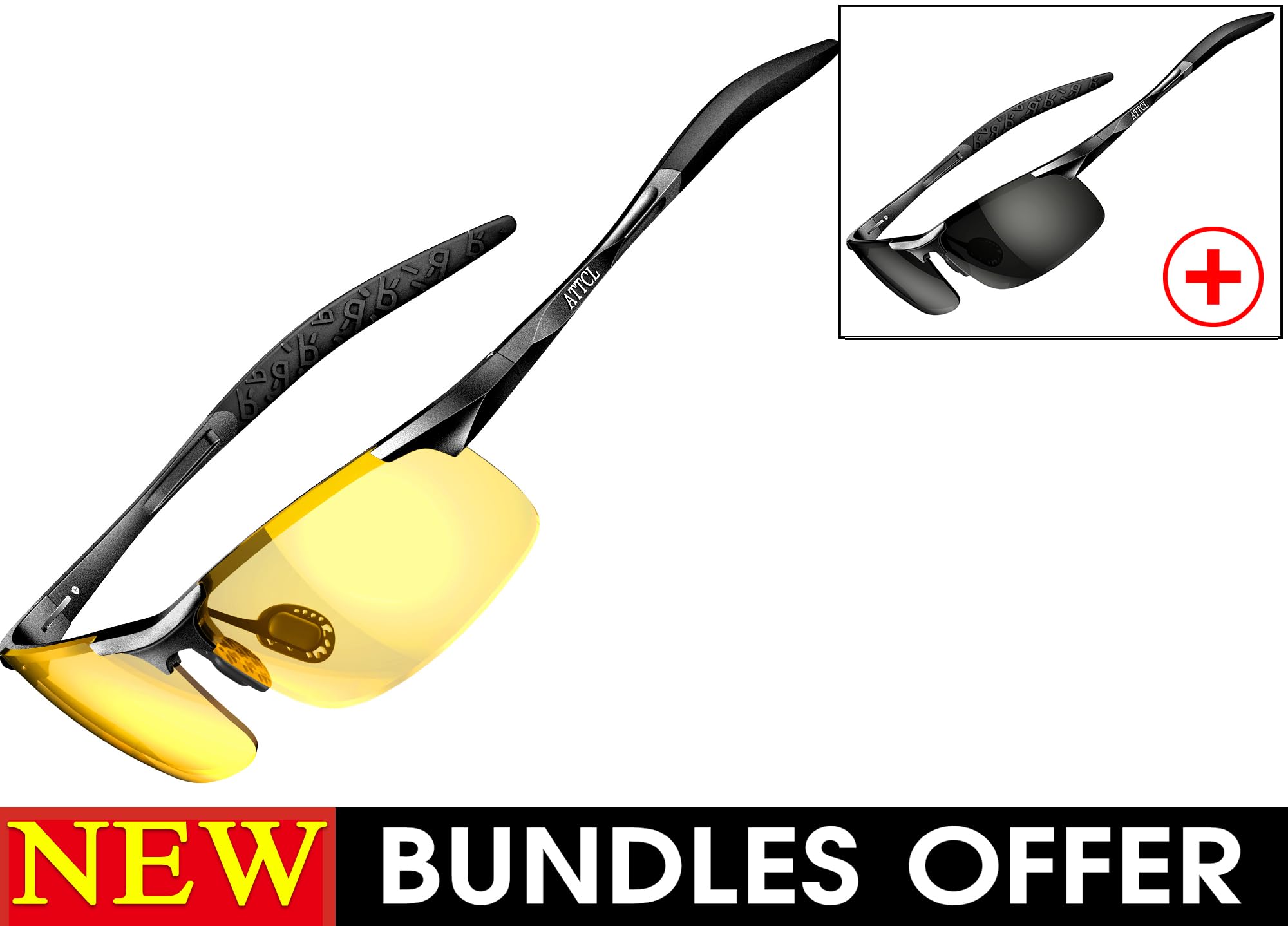 Men's Night Driving Glasses - Anti-Glare for Safe Night Driving