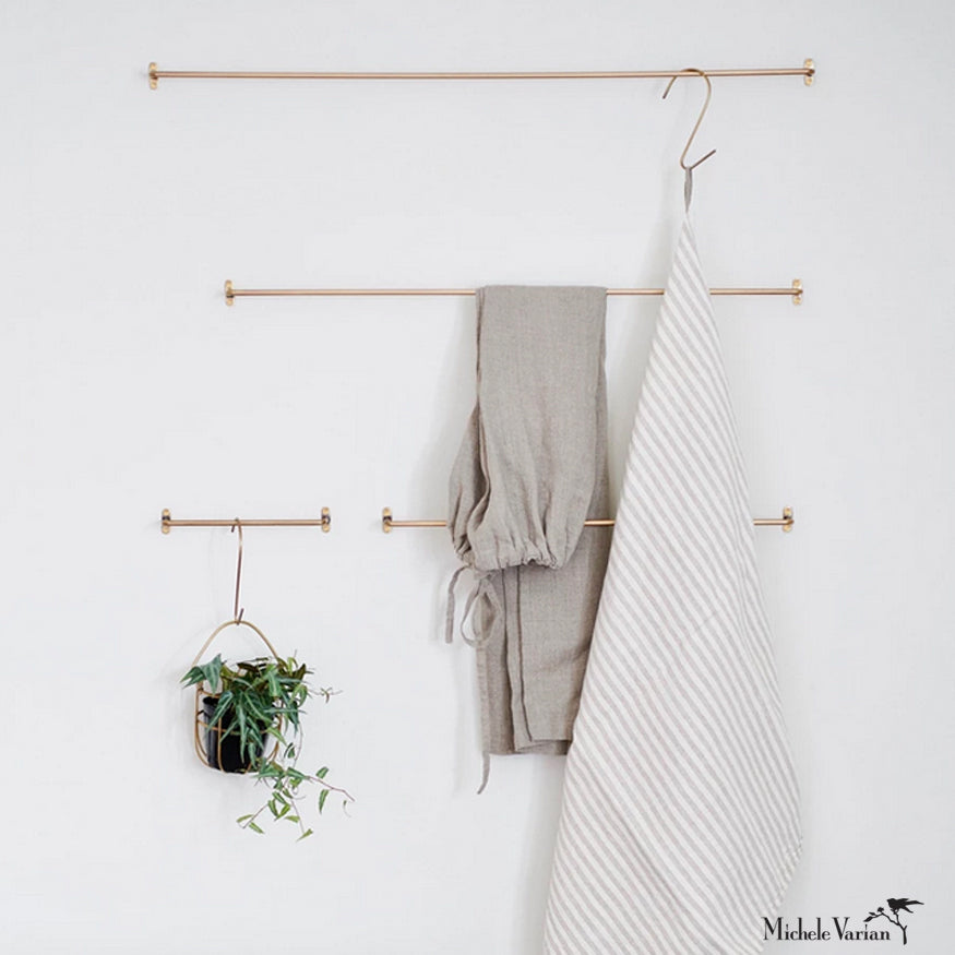 Premium Brass Towel Bar - Elegant Bathroom Towel Rack with Rust-Resistant Finish for Spa, Hotel & Home Decor (12/18/24 Inch) - Perfect for Bathroom, Kitchen & Laundry Room Organization