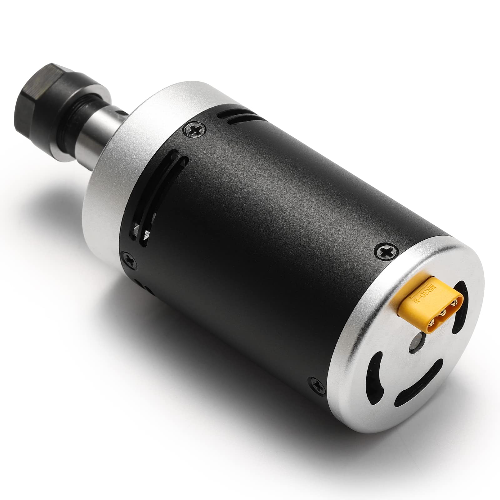 24V 12000RPM CNC Brushless Motor DC Spindle Kit with Drive Board & Collet Holder - Compatible with 3018 Series CNC Machines for Wood Carving, PCB Milling & Metal Engraving