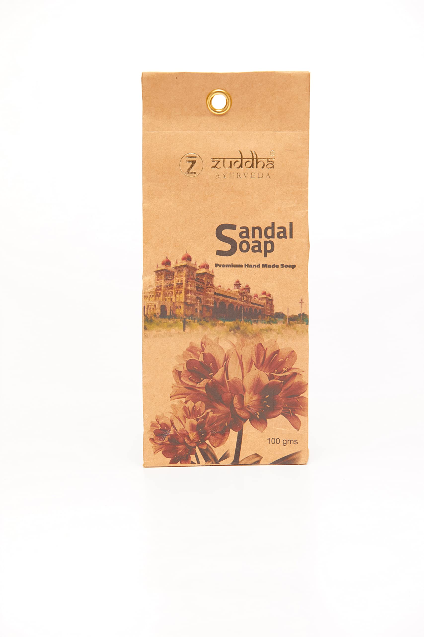 Zuddha Ayurveda Handmade Sandalwood Soap for Skin Care - Natural & Organic Face & Body Cleanser for Dry, Sensitive Skin - Perfect for Daily Use & Spa Treatments