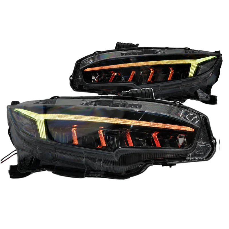 Honda Civic LED Headlights - Multicolor Flow Series for 2016-2021 Models | Upgrade Your Night Driving & Car Styling