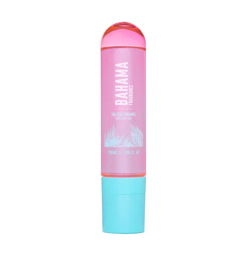 Bahama Fragrance Salted Caramel Hair & Body Mist - Tropical Scented Spray for Women, Hydrating Moisturizer for Hair & Skin - Perfect for Beach Days, Summer Vacations & Everyday Use