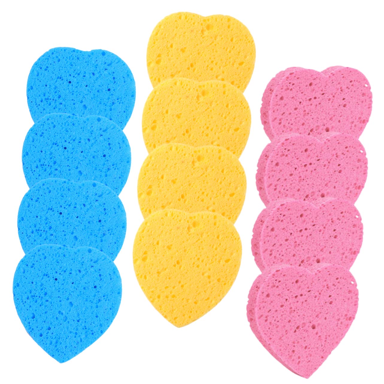 FOMIYES 45pcs Biodegradable Wood Pulp Cotton Facial Cleansing Sponges | Compressed Makeup Remover Pads | Gentle Exfoliating Face Wash Sponges for Women | Perfect for Daily Skincare, Travel & Eco-Friendly Beauty Routine