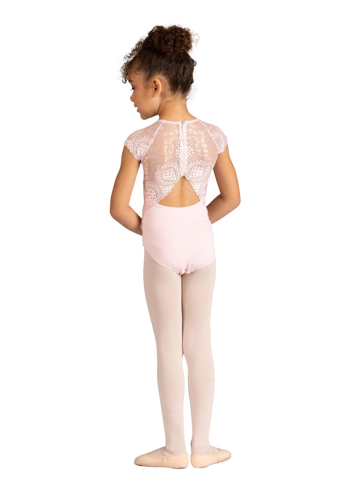 DanzNMotion Child Audra Leotard - Ballet Dance Leotard for Girls, Stretchy & Comfortable, Perfect for Ballet Class, Recital & Performance